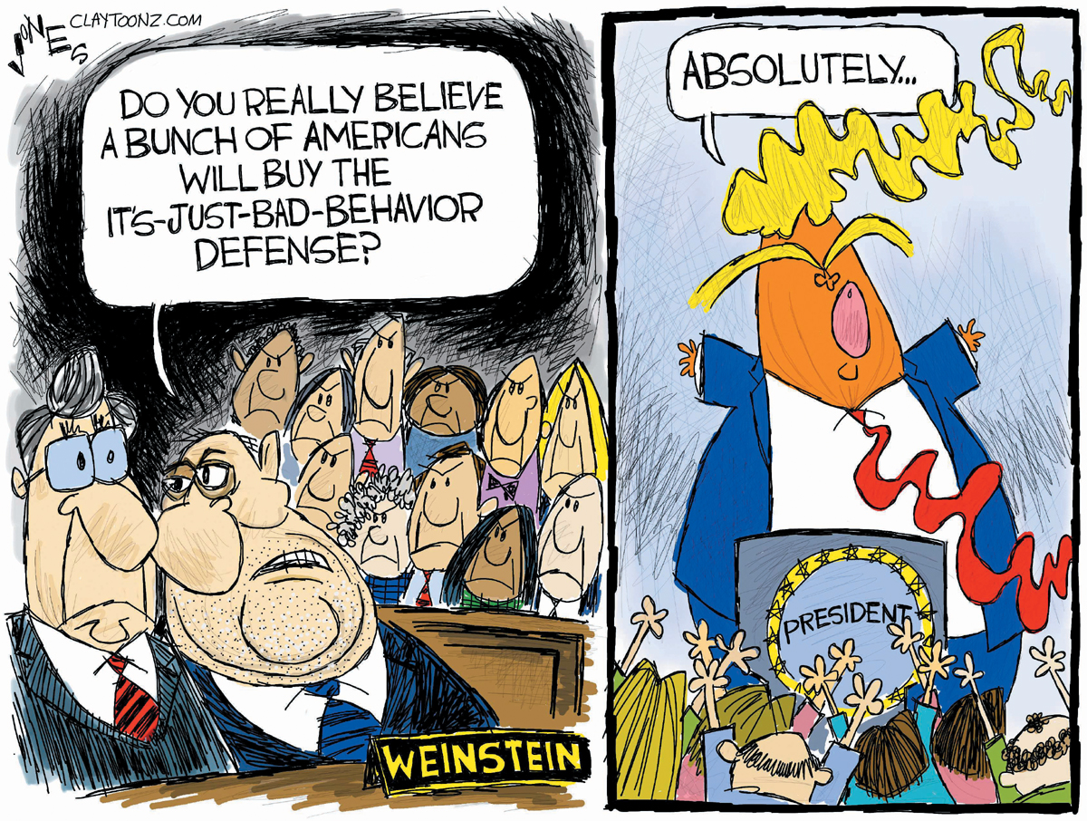 Cartoon: "Bad Behavior Defense"