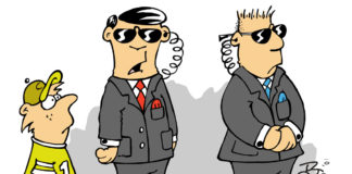 Cartoon: Deep state dudes Cartoon: Deep state dudes