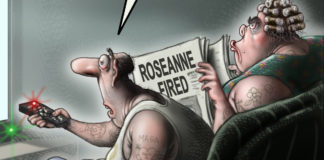 Roseanne cartoon by Sean Delonas Roseanne cartoon by Sean Delonas