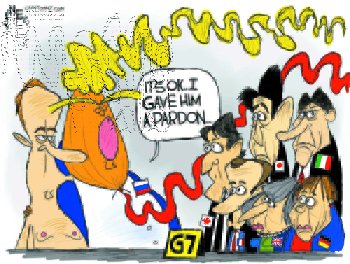 Cartoon: "G7 Pardon"