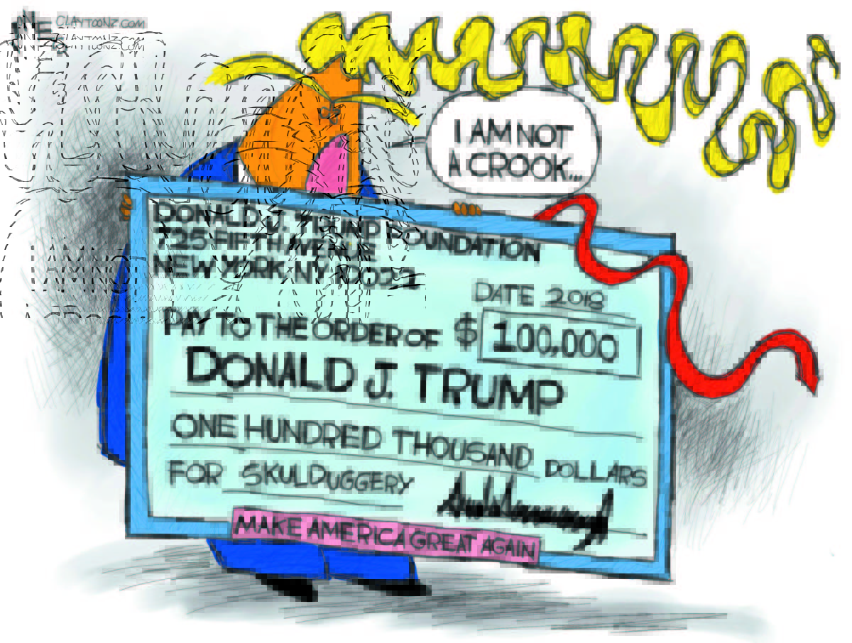 Cartoon: "The Chump Foundation"