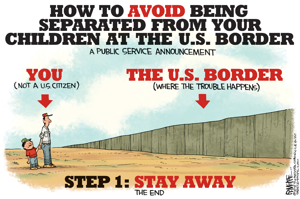 Cartoon: How to avoid being separated from your children at the U.S. border