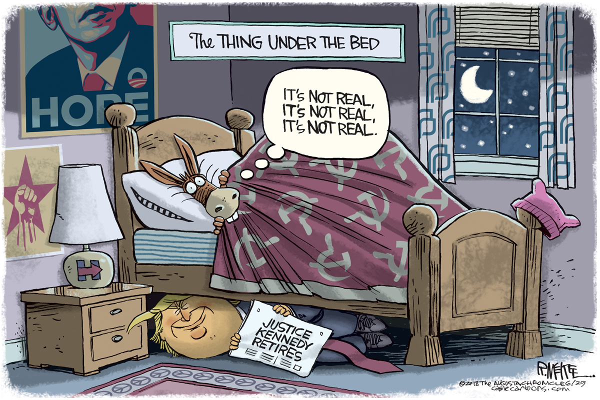 Cartoon: The thing under the bed By Rick McKee