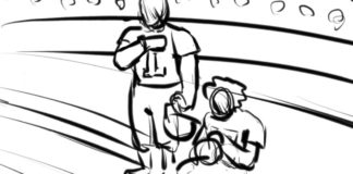 Cartoon: “Knee for Liberty” Cartoon: "Knee for Liberty" By Chad Ginsburg, Skroder Comics