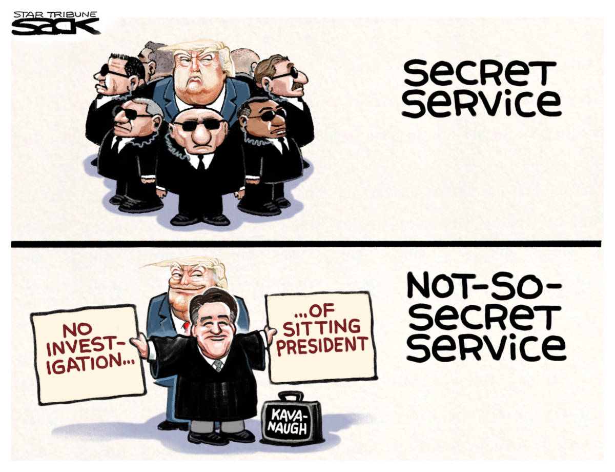 Cartoon: Not-so-secret Service By Steve Sack