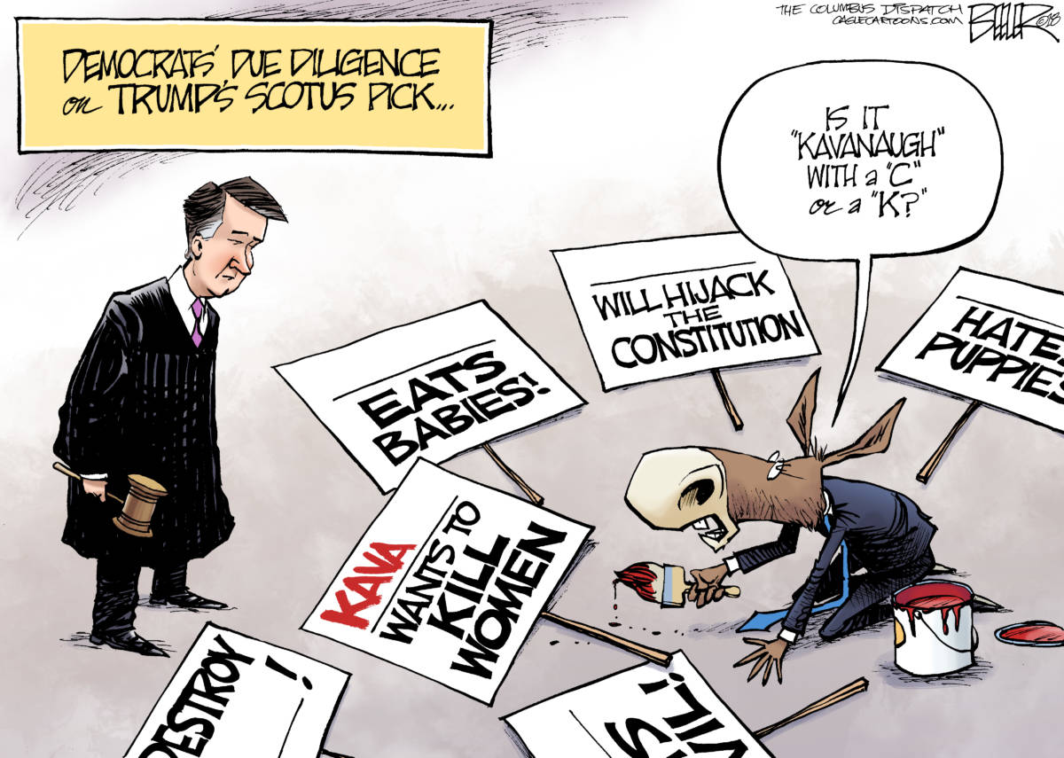 Cartoon: Democrats' due diligence By Nate Beeler