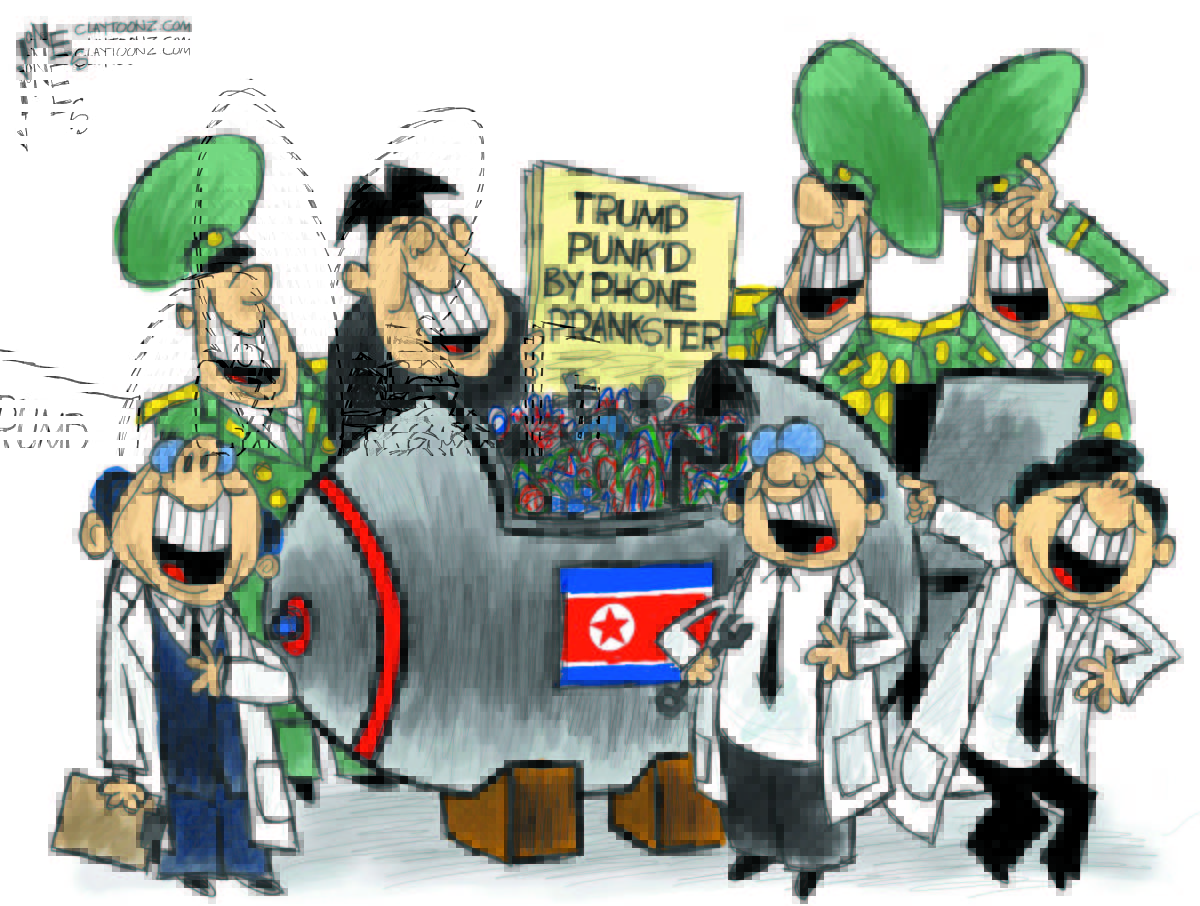 Cartoon: "Trump Punk’d"