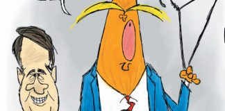 Cartoon: “Kavanaugh’s Hangups” Cartoon: "Kavanaugh’s Hangups"