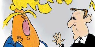 Cartoon: “Double Negative President” Cartoon: "Double Negative President"