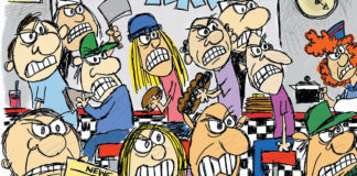 Cartoon: “Dribbling Discourse” Cartoon: "Dribbling Discourse"