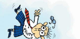 Cartoon: “Pruitt Gets Bounced” Cartoon: "Pruitt Gets Bounced"