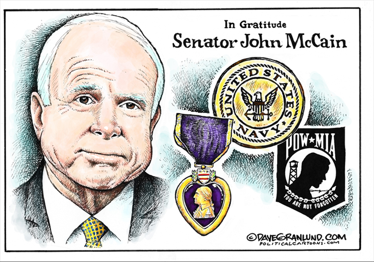 John McCain cartoon by Dave Granlund