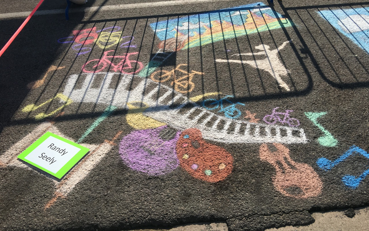 Chalk artists invited as part of Tour of Utah in Cedar City