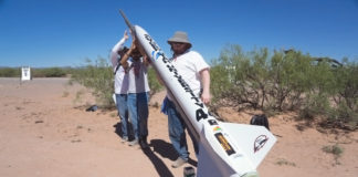 SUU RocketBirds launch rocket in Spaceport America Cup SUU RocketBirds launch rocket in Spaceport America Cup