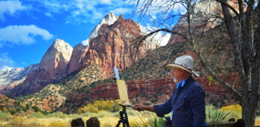 Zion National Park Forever Project and Zion National Park have finalized the dates, event locations, and artists for the 10th Zion Plein Air Invitational.