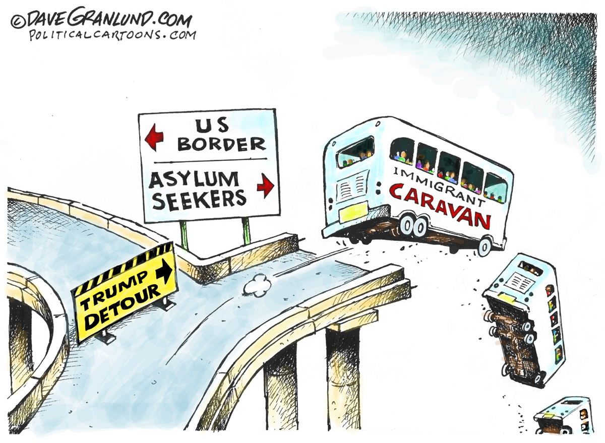 Immigrant caravan, Dave Granlund, southern Utah, Utah, St. George, The Independent, us border, block, trump, troops, divert, asylum seekers, mexico, central America, families, children