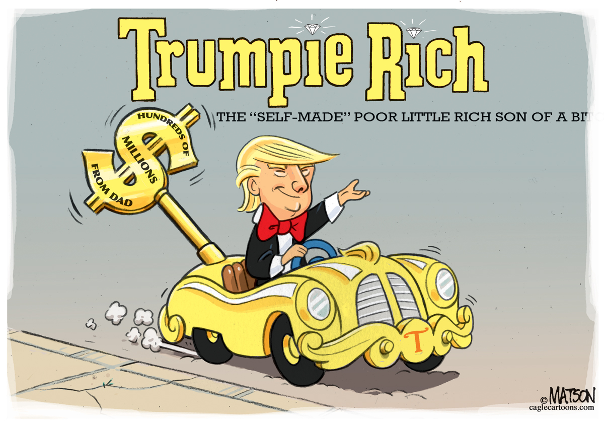 Trump Was Richer Than Richie Rich, RJ Matson, Trump Was Richer Than Richie Rich, President, trump Fred, Richie, Rich, Inherited, Wealth, Millions, Dad, Self, made, man