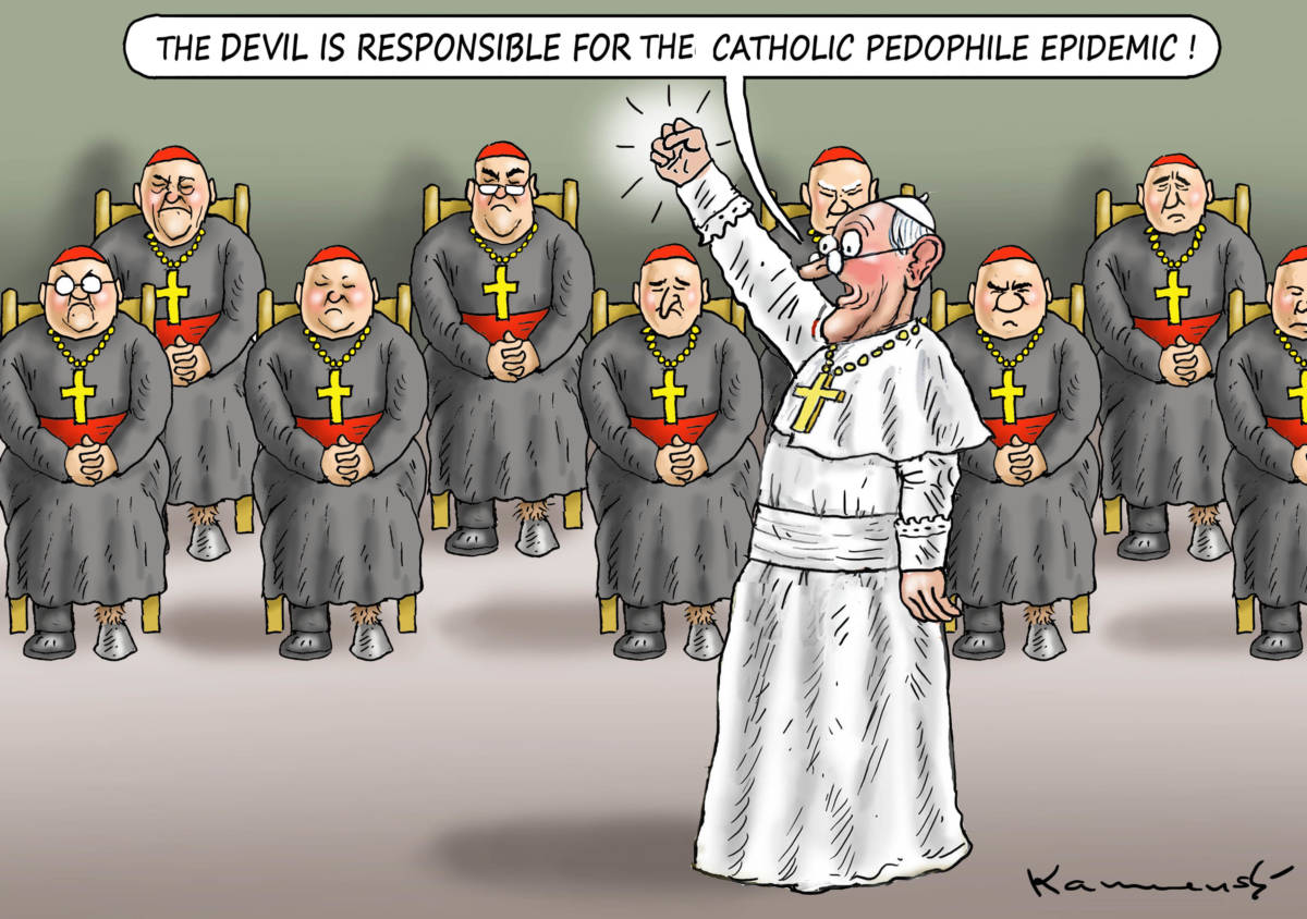 Pope and the Devil, Marian Kamensky, southern Utah, Utah, St. George, The Independent, pope,devil,catholic,epidemic,pedophile