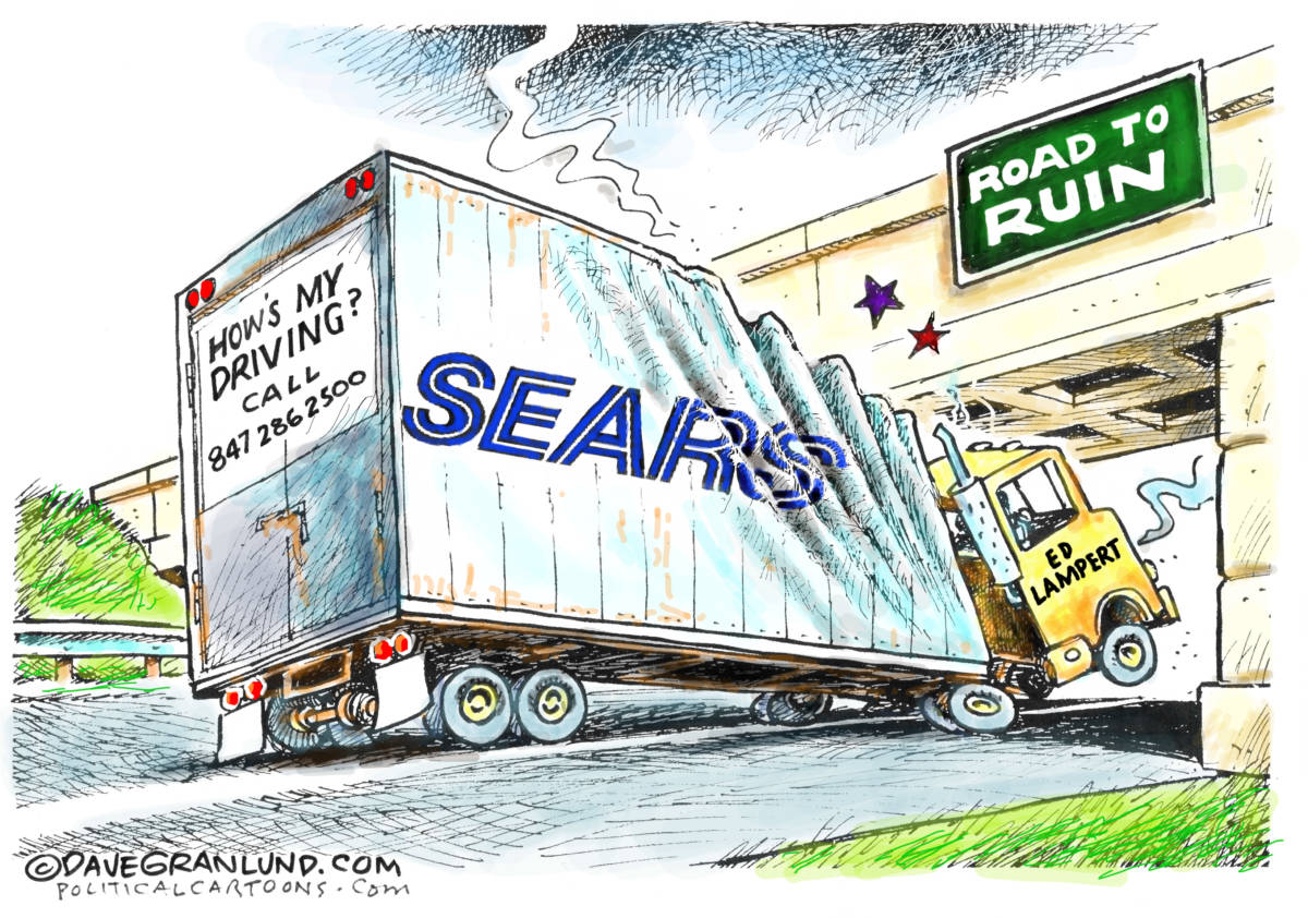 Sears bankruptcy, Dave Granlund, southern Utah, Utah, St. George, The Independent, Edward lampert, hedge fund, file, manager, stripped, risk, ruin, big box, mail order, gutted, greed