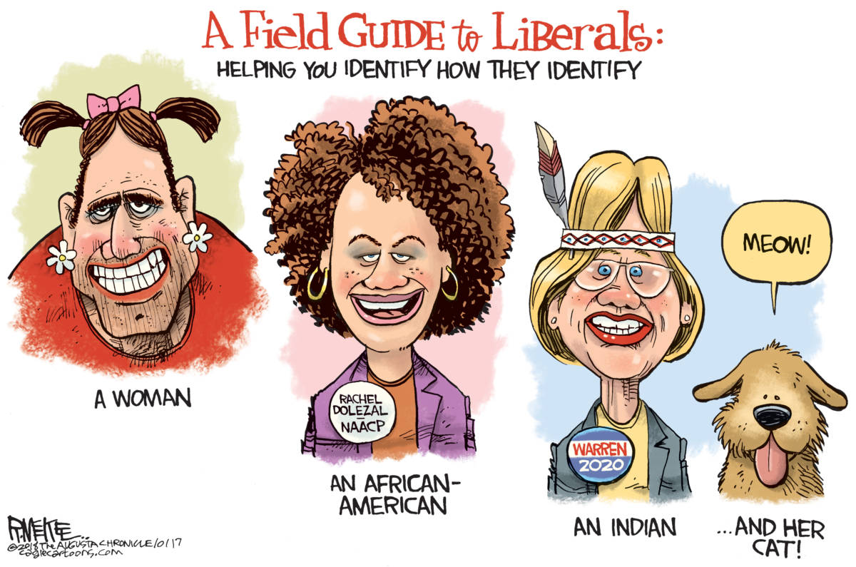 Liberal Field Guide, Rick McKee, southern Utah, Utah, St. George, The Independent, Warren, Indian, DNA, Cherokee, Democrat, Liberal, Trump,