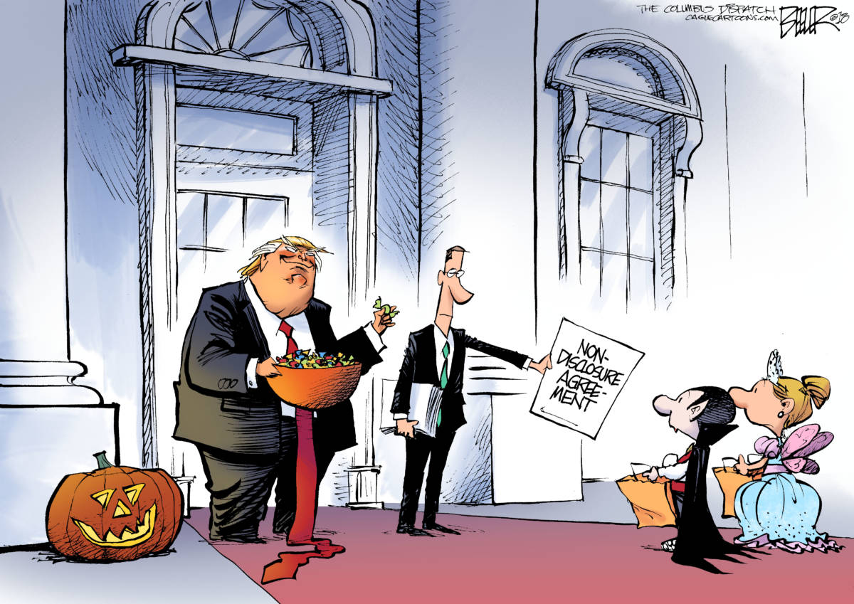 Trump or Treat, Nate Beeler, southern Utah, Utah, St. George, The Independent, donald trump, halloween, president, holiday, trick or treat, children, kids, lawyer, nda, nondisclosure agreement, politics, white house, costume