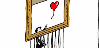 Banksy artwork self-destructs after sale Banksy artwork self-destructs after sale, Stephane Peray, Banksy, Sothebys, contemporary art