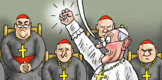 Pope and the Devil Pope and the Devil, Marian Kamensky, southern Utah, Utah, St. George, The Independent, pope,devil,catholic,epidemic,pedophile