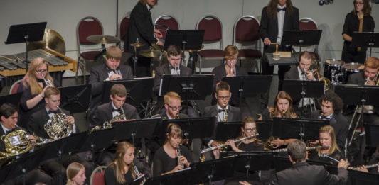 The SUU Wind Symphony will perform works including "Wild Nights" by Frank Ticheli, "Overture to Candide" by Leonard Bernstein, and "Esprit de Corps."