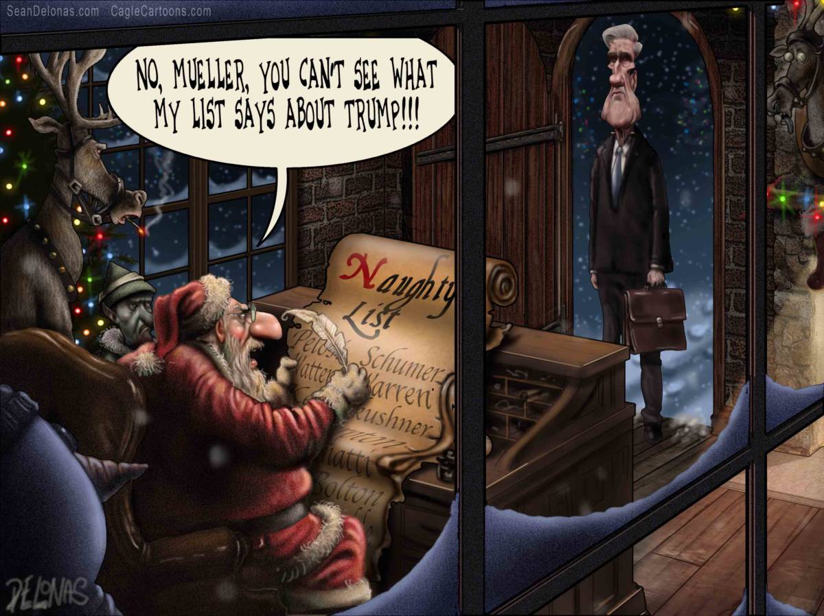 Christmas Trump Mueller Naughty, Sean Delonas, southern Utah, Utah, St. George, The Independent, Christmas, Donald Trump, Robert Mueller, Naughty List, Investigation, Russian Collusion,