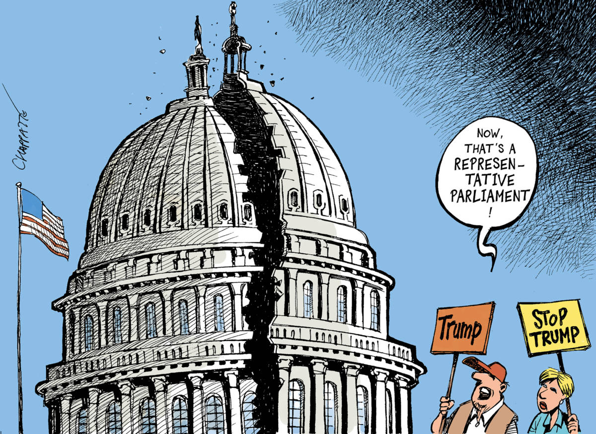 A divided Congress, Patrick Chappatte, southern Utah, Utah, St. George, The Independent,