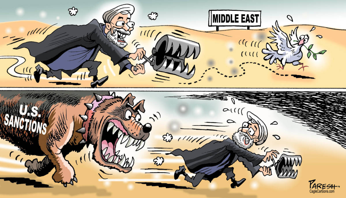U.S. sanctions in Middle East, Paresh Nath, southern Utah, Utah, St. George, The Independent, US sanctions, Iran, Nuclear deal, peace in Middle East, dove, dog teeth, scary, terrorism, Hezbollah