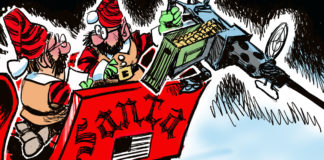 Tear gas Tear gas, Milt Priggee, tear gas, border, caravan, migrants, asylum, southern Utah, Utah, St. George, The Independent,