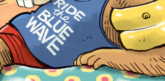 Waiting on the Blue Wave Waiting on the Blue Wave, Rick McKee, southern Utah, Utah, St. George, The Independent, midterm,elections,blue wave,Democrats,888