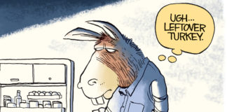 Leftover Pelosi Leftover Pelosi, Rick McKee, southern Utah, Utah, St. George, The Independent, Pelosi, Congress, Speaker, House, Turkey, Thanksgiving, 888