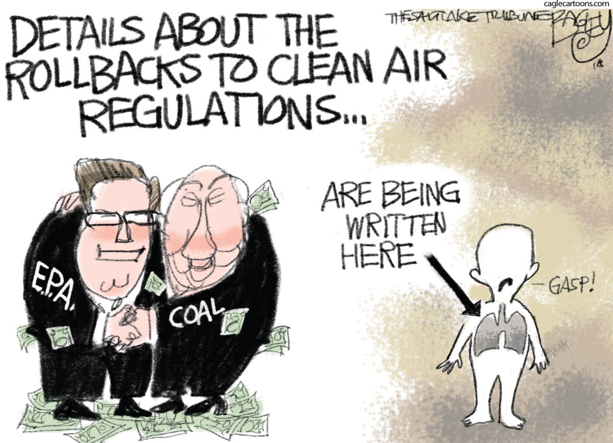 Crooked EPA, Pat Bagley, southern Utah, Utah, St. George, The Independent, Climate change, children, lungs, asthma, kids, global warming, coal, EPA, environment, Murray, Bob Murrray, corrupt, corruption, pollution, polluters, graft, air, water