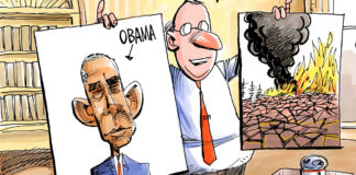 Obama invented climate change Obama invented climate change, Dave Whamond, southern Utah, Utah, St. George, The Independent, Trump,Obama,climate change,environmental policy,solutions,flash cards,oval office