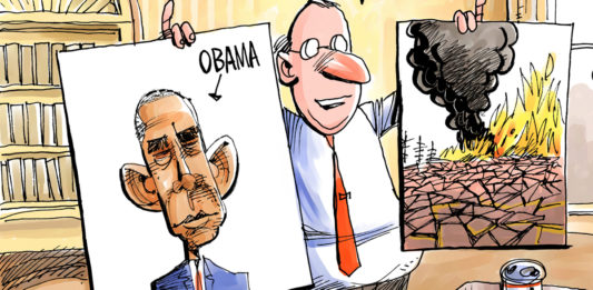 Obama invented climate change, Dave Whamond, southern Utah, Utah, St. George, The Independent, Trump,Obama,climate change,environmental policy,solutions,flash cards,oval office