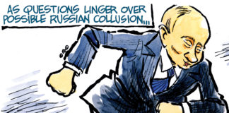 Putin Oversteps Putin Oversteps, Jeff Koterba, southern Utah, Utah, St. George, The Independent, Koterba, Trump, Ukraine, Russia, Putin, boats, Crimea