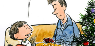 Then and Now Then and Now, Jeff Koterba, southern Utah, Utah, St. George, The Independent, Koterba, iPad, tech, computers, Christmas