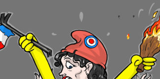 Yellow vests Yellow vests, Emad Hajjaj, southern Utah, Utah, St. George, The Independent, Yellow vests,france,macron,marianne,spongbob,vest,paris,