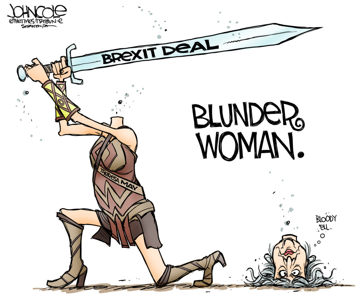 Blunder Woman, John Cole, southern Utah, Utah, St. George, The Independent, England, Brexit, Theresa May, EU, European Union, Parliament, deal, no deal, economy