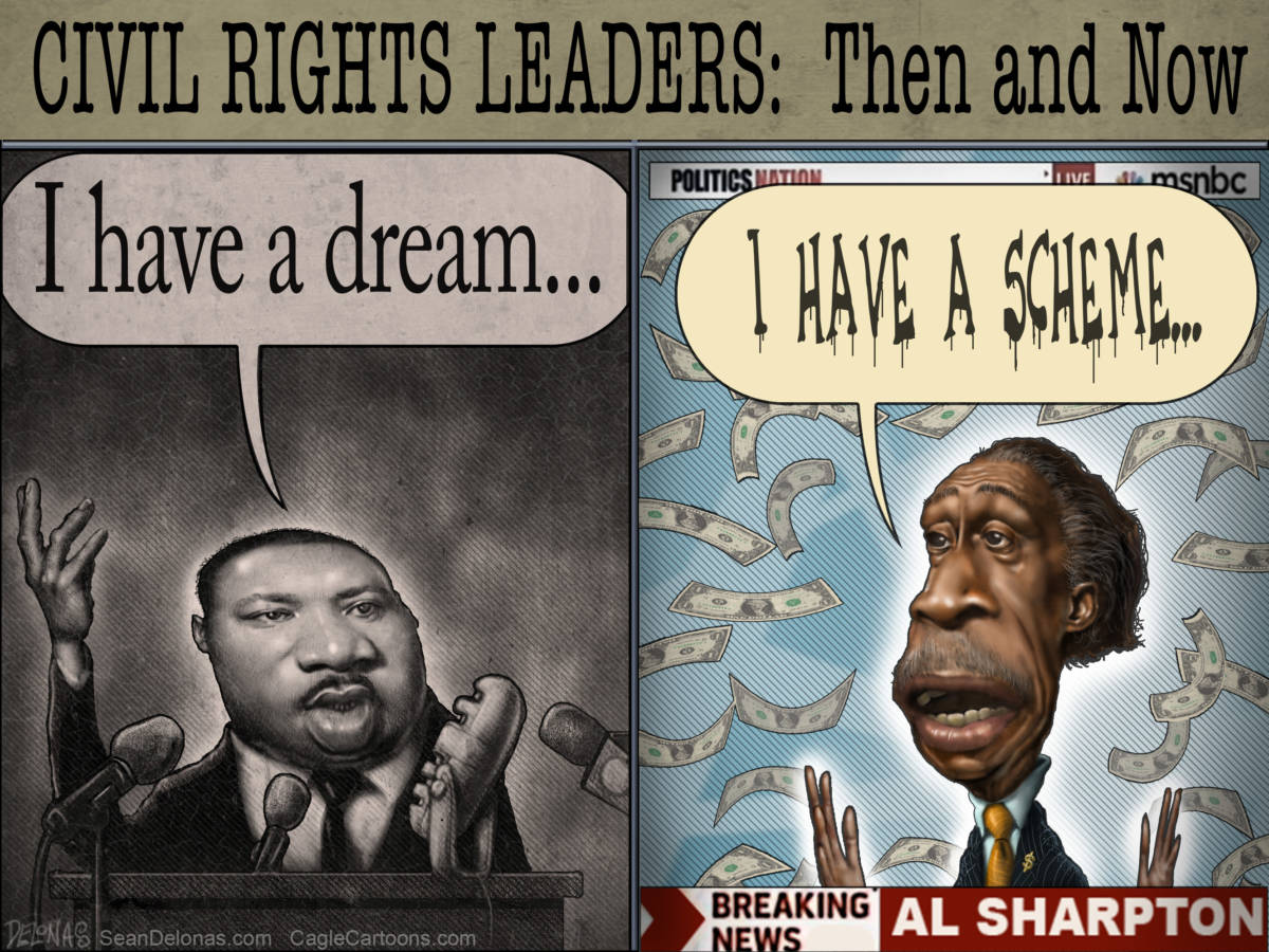 Civil rights leaders: Then and now, Sean Delonas, southern Utah, Utah, St. George, The Independent, Martin Luther King, Jr, Al Sharpton, Civil Rights, I have a dream speech, Shakedown Sharpton,