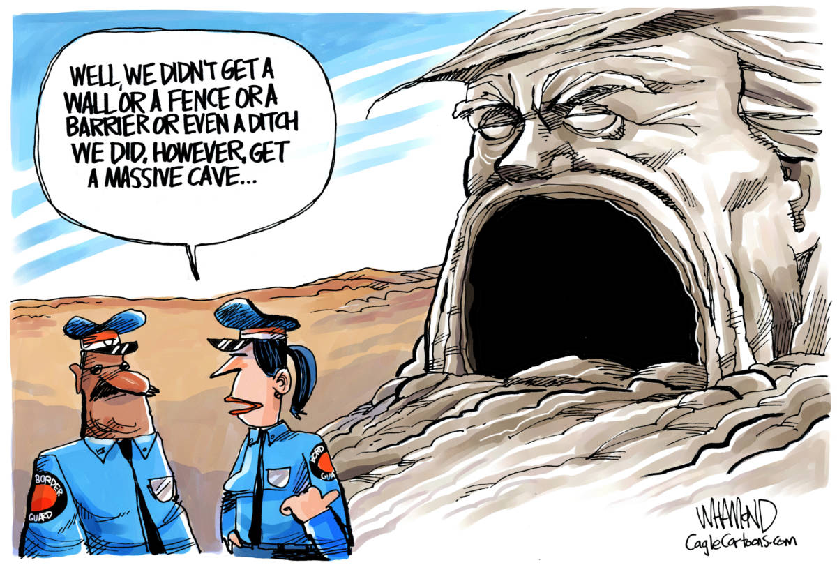 Border Cave, Dave Whamond, southern Utah, Utah, St. George, The Independent, Trump caves, border wall funding, GOP, Pelosi, House democrats, immigration deal, shutdown over, government workers