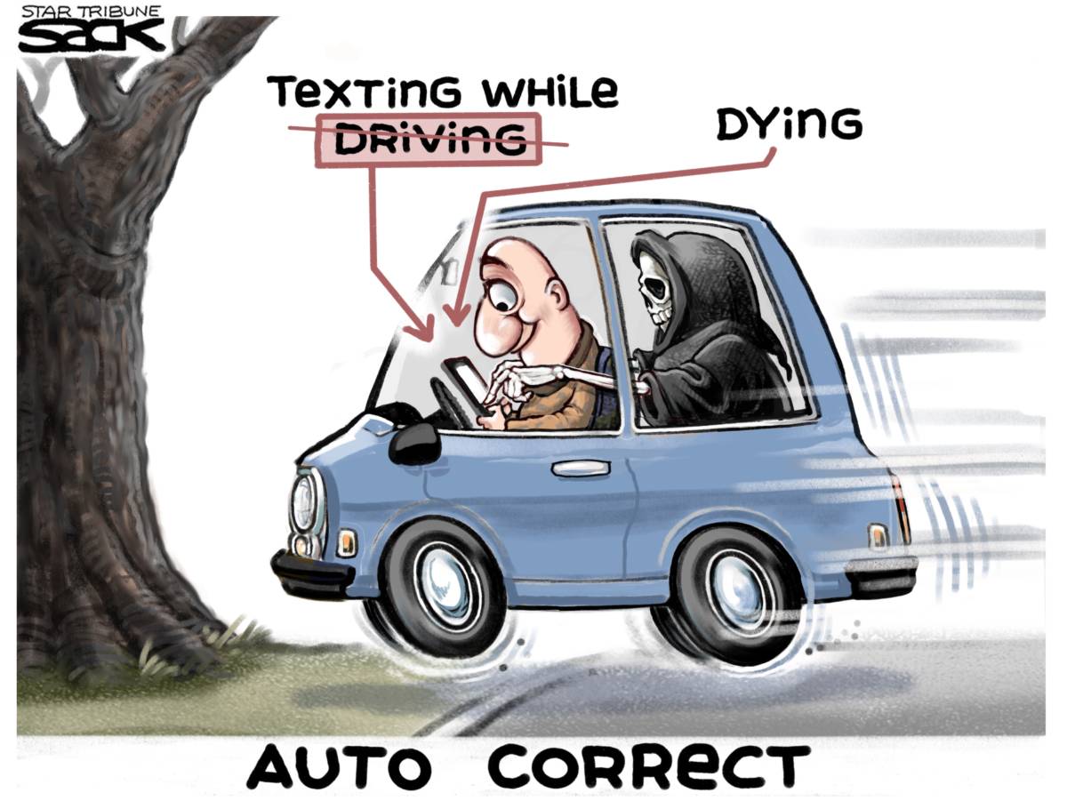 texting while driving versus undistracted driving
