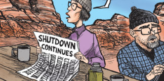 Shutdown’s Parks and Wreck Shutdown's Parks and Wreck, Kevin Siers, southern Utah, Utah, St. George, The Independent, Trump, shutdown, congress, national parks, wall, border security