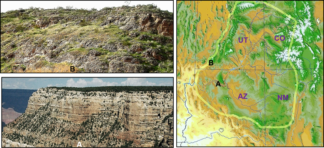 Our Geological Wonderland: An ancient seaway where St. George now exists is based on the widespread distribution of the Kaibab Formation.