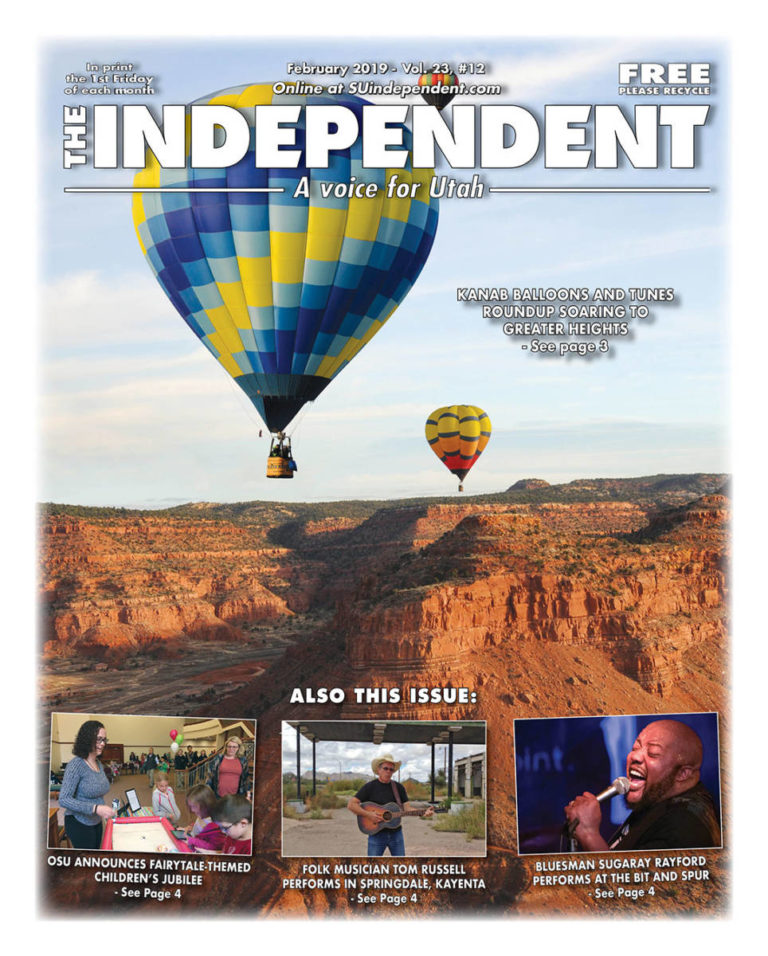 The Independent February 2019 PDF feat. Kanab Balloons and Tunes