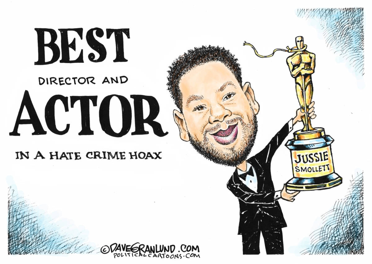 Jussie Smollett hoax, Dave Granlund, southern Utah, Utah, St. George, The Independent, arrested, hate crime hoax, lied, acting, staged, orchestrated, fake, rope, Oscar, directed, academy award