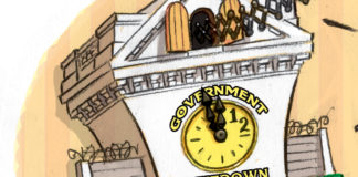 Government Shutdown Clock Government Shutdown Clock, RJ Matson, southern Utah, Utah, St. George, The Independent, Government, Shutdown, Cuckoo, Clock, Congress, House, Senate, Border, Wall, President, trump