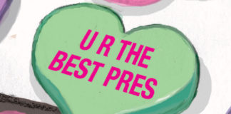Valentine Presidential Daily Brief Valentine Presidential Daily Brief, RJ Matson, southern Utah, Utah, St. George, The Independent, Valentine, Day, President, Presidential, Daily, Brief, Conversation, Hearts, Candy, Trump